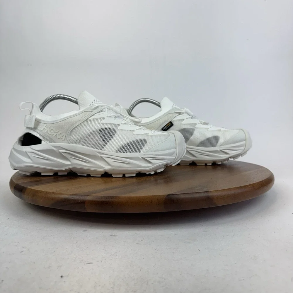 New Womens Hoka One One Hopara 2 White‎ Mesh Athletic Sandals Shoes Size 11 B